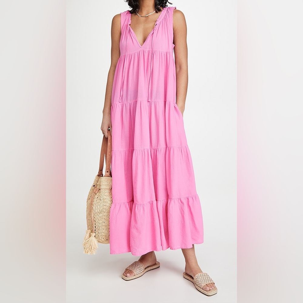 Elegant Pink Tiered dress